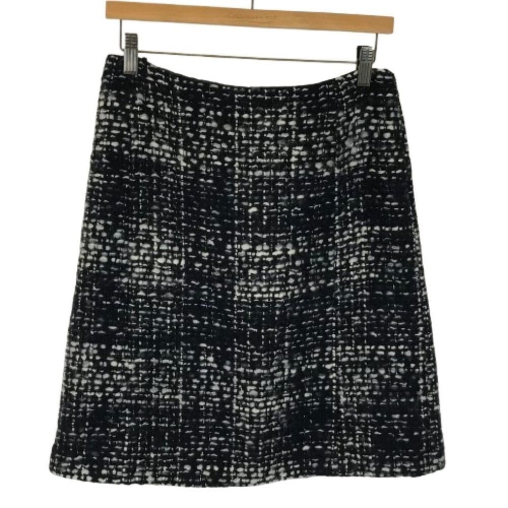 Max Mara Weekend Womens Size 10 Wool Blend Tweed Knee-Length Skirt